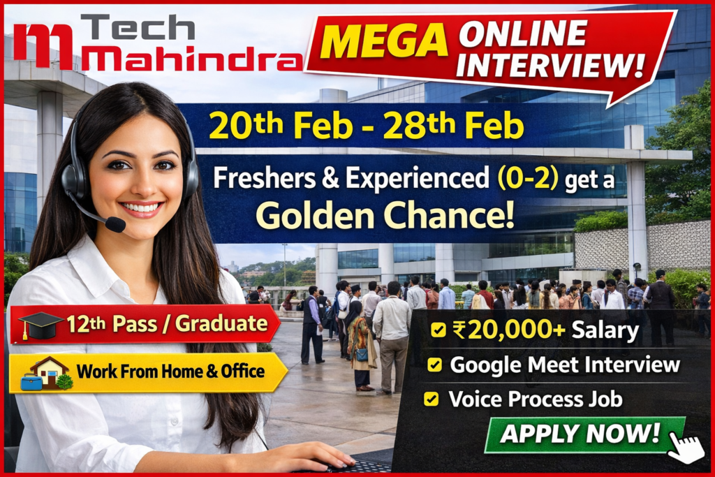 Tech Mahindra Mega Online Interview 2026 